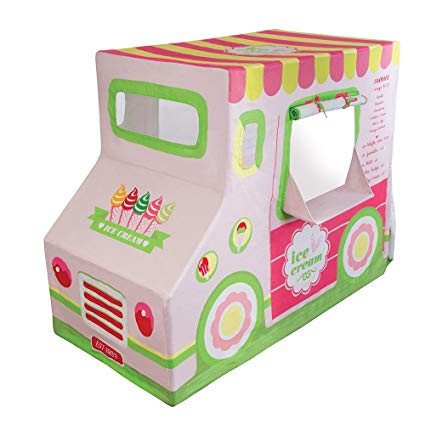 Pacific Play Tents Kids Cotton Canvas Ice Cream Truck Playhouse Tent - 50