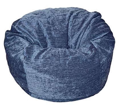Ahh! Products Navy Chenille Washable Large Bean Bag Chair