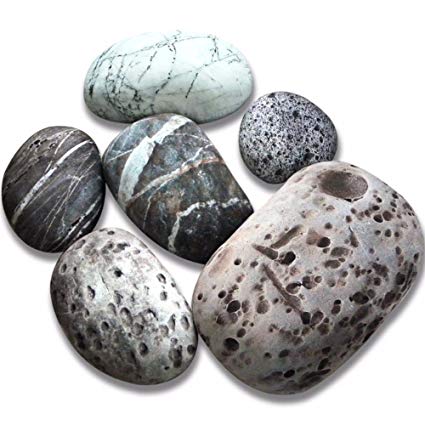 6 Piece Set Mixed Designs Big Huge Stone Pebble Rock Living Pillow Covers Pets Floor Cushions Decoration Throw Pillow Cases NO FILLING