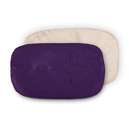 Lumaland Luxury microsuede outer cover for Bean Bags machine washable 7-Foot Bean Bag Cover with Inlay in Purple