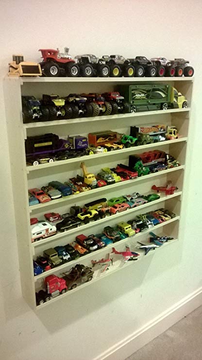 VersaRacks - Cars, Thomas the Train, Monster Trucks, Legos, Model Wall Display Case Shelf