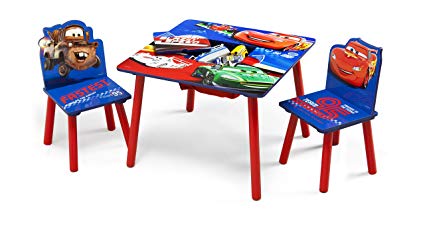 Delta Children's Products - Disney Pixar's Cars Table and Chair Set W/Storage by 5Star-TD