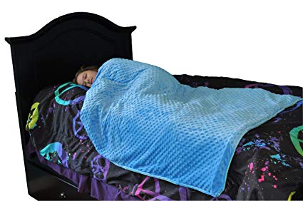 Premium Kids Weighted Blanket for Autism & Anxiety - Great for Sensory Processing Disorder, Anxiety, Stress, Agitation. Child Kid Weights and Sizes (10-11.5 LB (41