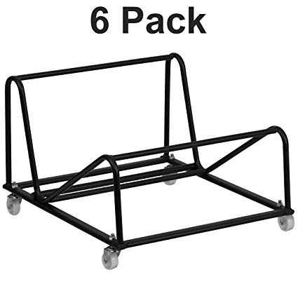 Flash Furniture 6 Pk. Sled Base Stack Chair Dolly
