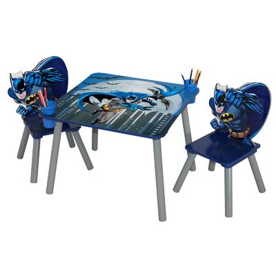 Batman Wooden Kids' 3 Piece Table and Chair Set