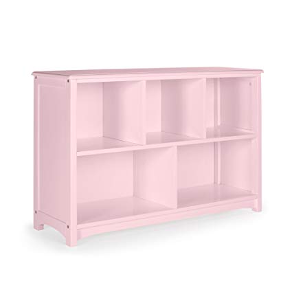 Guidecraft Classic Bookshelf - Pink: Classroom Book Rack Storage Multi-Section Toys, Bins Storage Cubby - School Educational Supply Furniture
