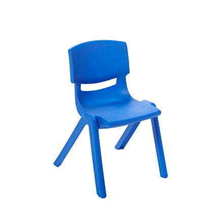 Polypropylene Classroom Stackable Chair Seat Color: Blue, Seat Height: 12