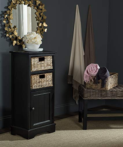 Safavieh American Homes Collection Connery Distressed Black Cabinet