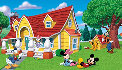 RoomMates JL1222M Mickey and Friends Prepasted Chair Rail Wall Mural